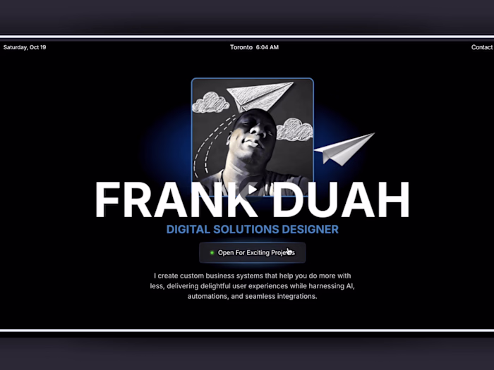 Framer Portfolio Website Design