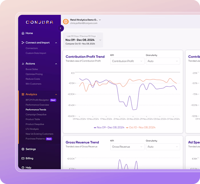 Conjura website redesign