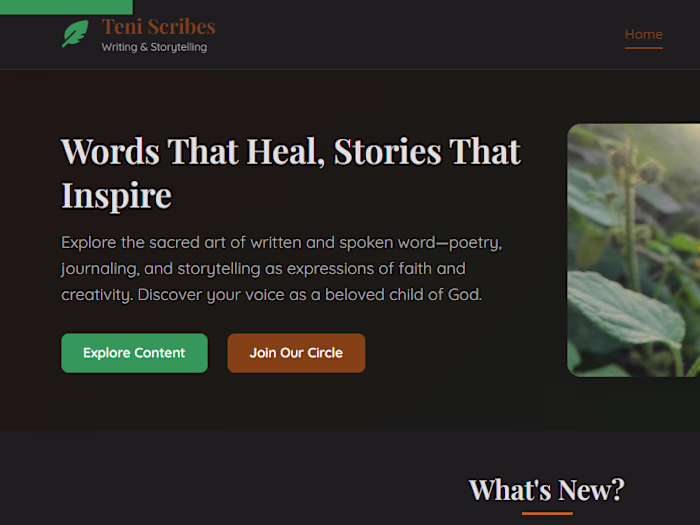 A website + blog for
