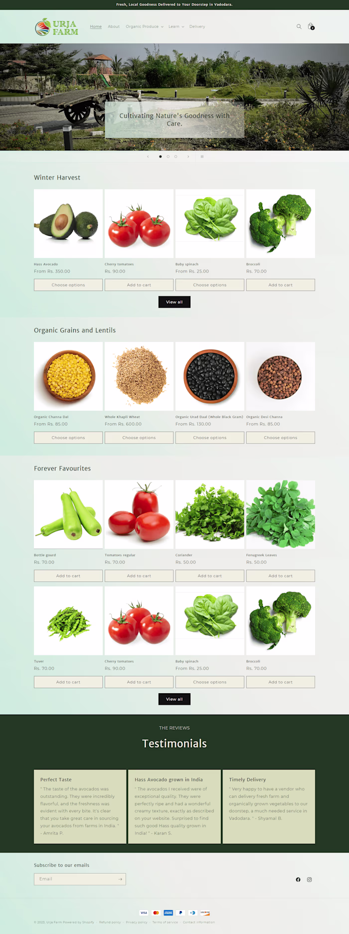 Responsive Website Design for E-commerce Store