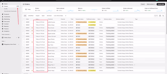 My Client Store today's Order Store link = https://blamecomf...