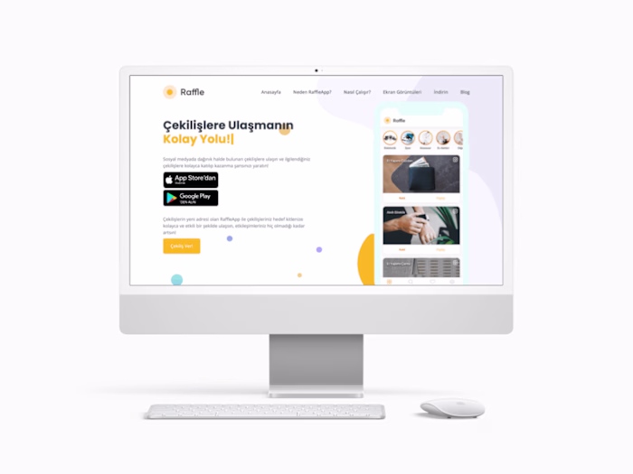 Raffle App • Landing Page