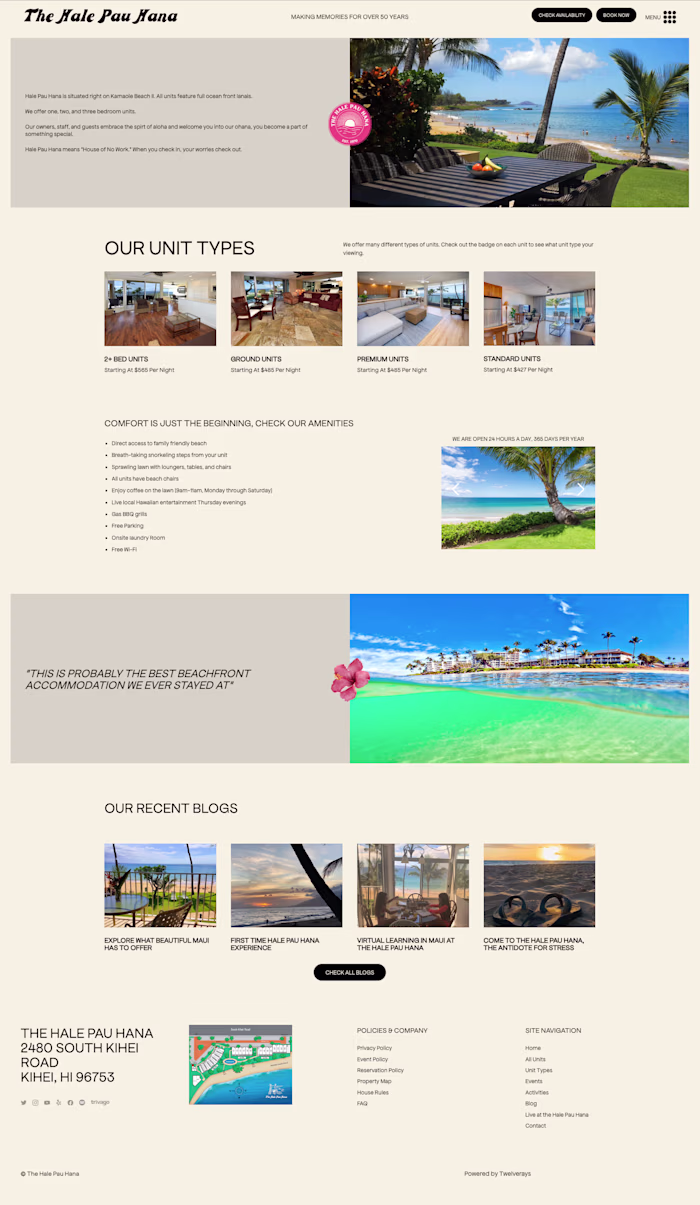 Enhanced UX Experience for Hawaiian Resort | The Hale Pau Hana