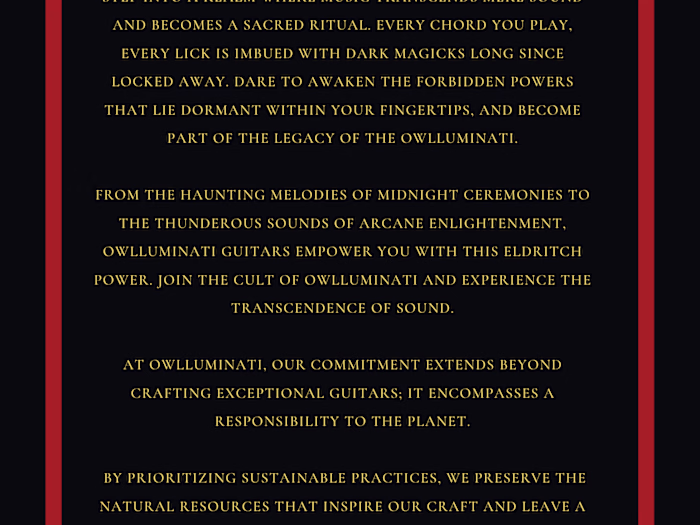 Guitar Sales Page practice