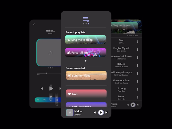 UI/UX Design for Mobile Music App [personal project]