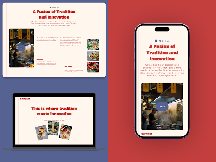 Web Design for a Chinese restaurant