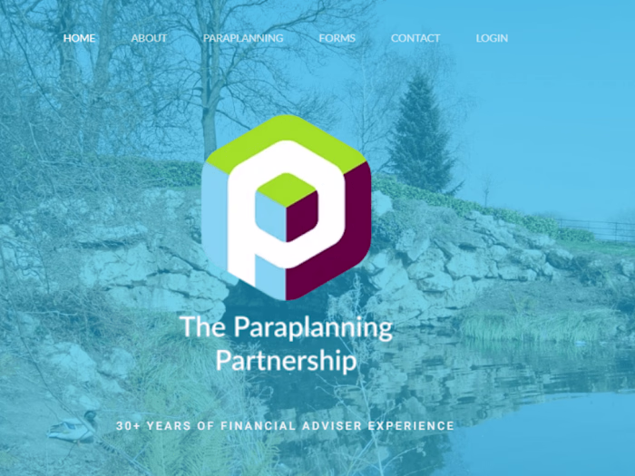 Web design & development on the Paraplanning Partnership 