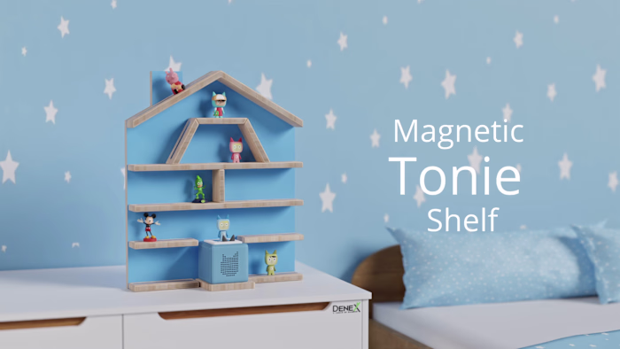 Magnetic Tonie Shelf - A Playful Project