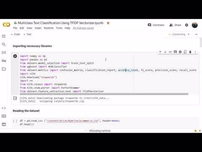 Text Classification In Python Using TFIDF Vectorizer