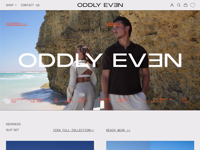 Oddly Even - Shopify Store Development