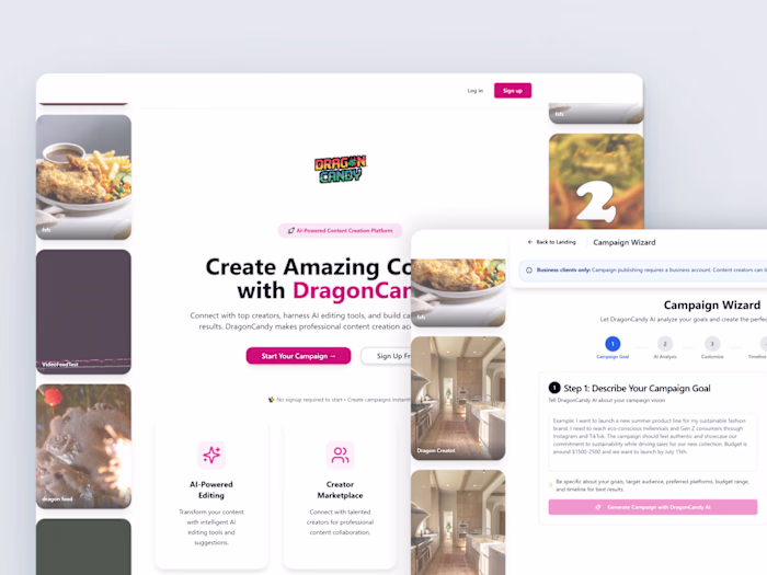 AI-Assisted Marketplace Development for DragonCandy