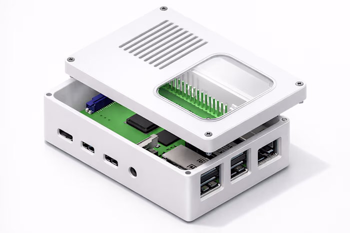 Raspberry Pi Case 
Designed a