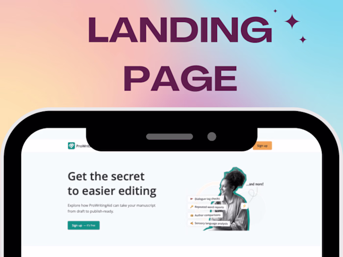Copywriting and Designing Landing Pages for a SaaS Company