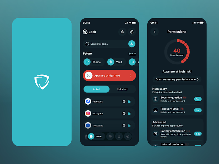 Mobile-App Lock UI