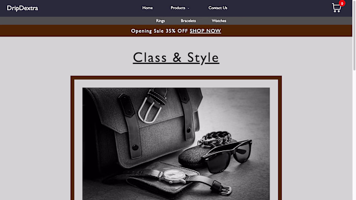 E-commerce Website (DripDextra)