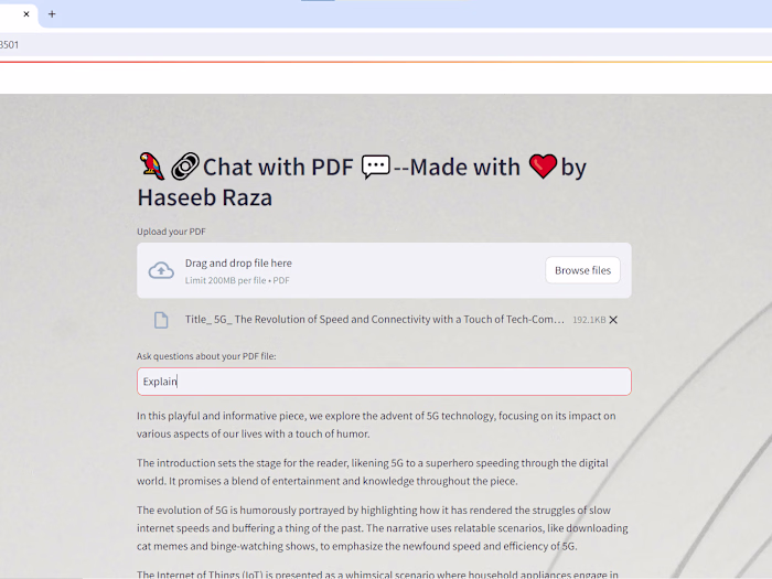 PDF CHAT BOT