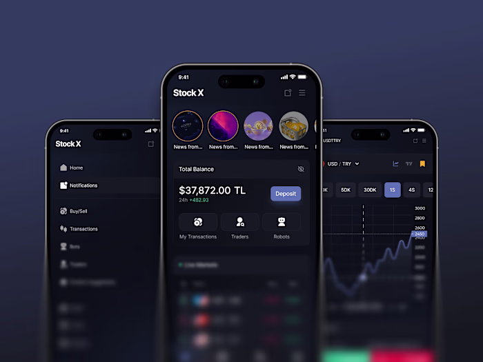 Stock X Mobile Trading App UI/UX Design