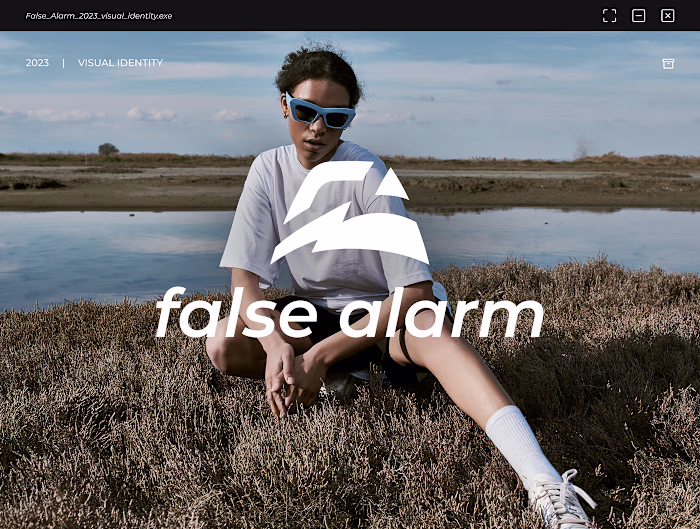 False Alarm - Branding for a streetwear shop