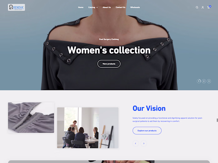 Shopify Design and Development for Medical Wear
