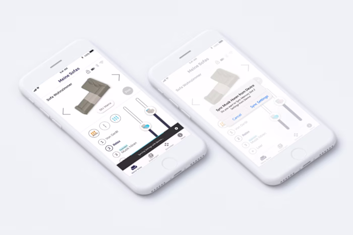 Mobile App Design for Sofa App IOS