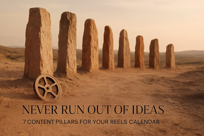 Never Run Out of Ideas: 7 Content Pillars for Your Reels Calendar