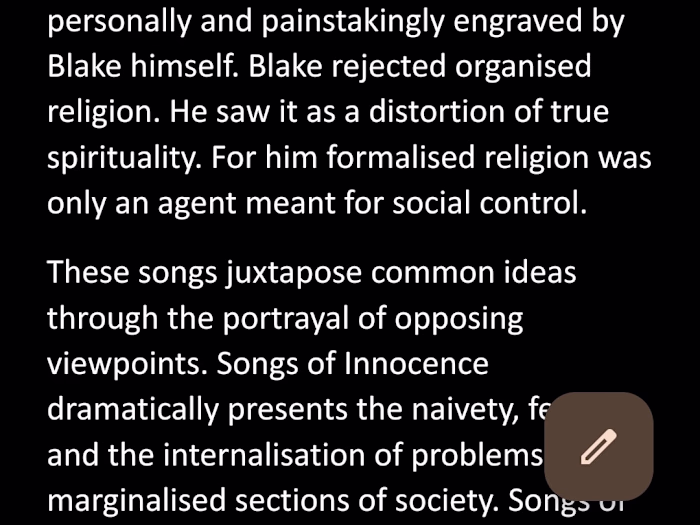 Critique of 18th century society based on William Blake's poems