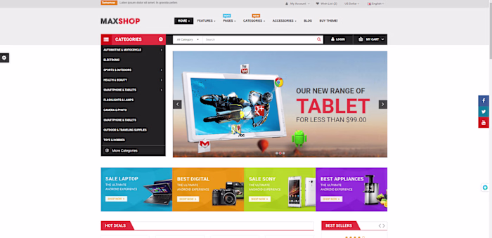 E-commerce tech market