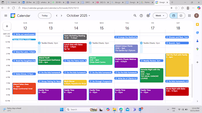 Personalized Calendar for Busy Mum