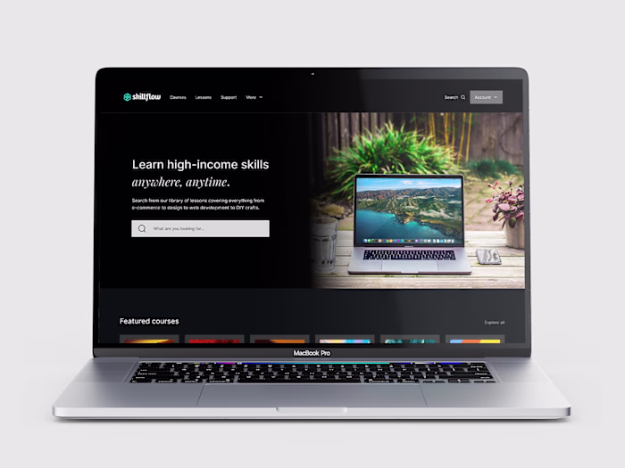 Online Learning Platform Webapp Design