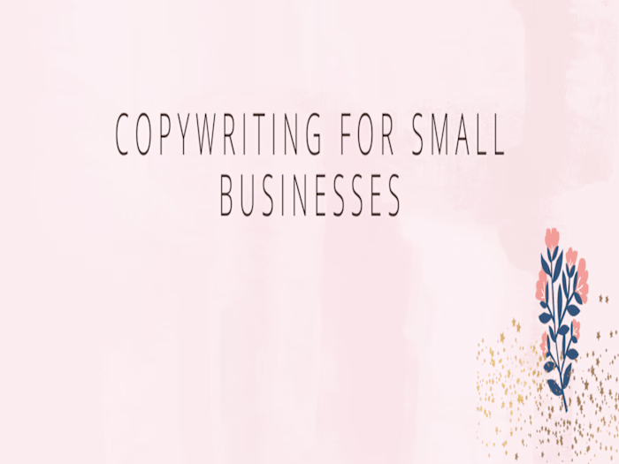 COPYWRITING FOR SMALL BUSINESSES