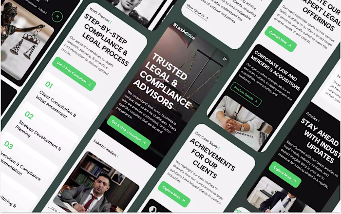 Legal Consulting Firms and Professionals Webflow Website