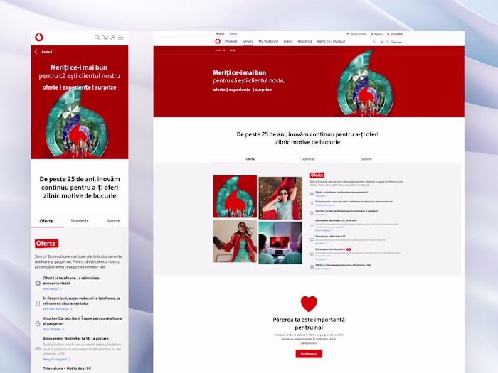 Vodafone Campaign Page Design