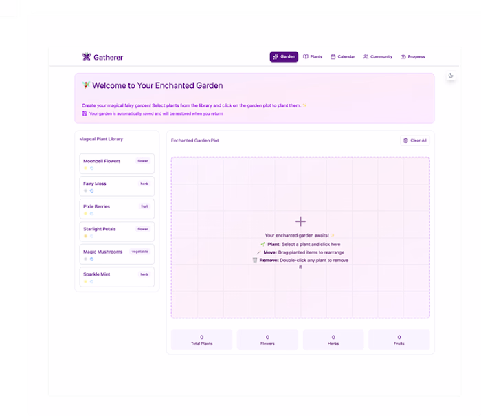 Gatherer: Digital Urban Garden Planner