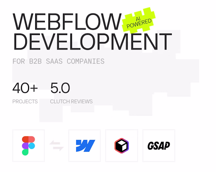 Webflow development for b2b SaaS companies