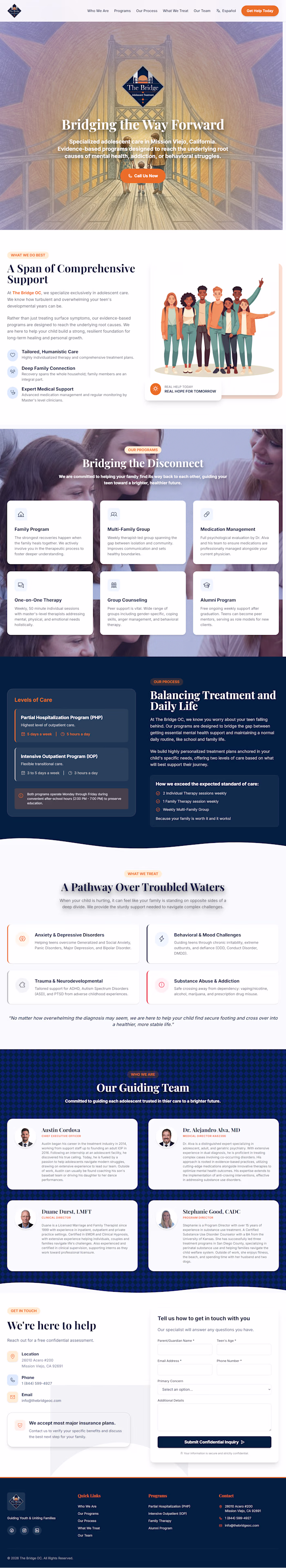 TheBridgeOC.com (https://TheBridgeOC.com)  Developed this