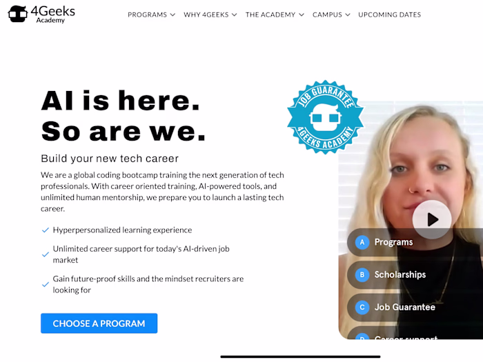 Website Content Strategy and Writing for AI Coding Bootcamp