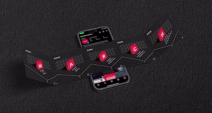 Bold 3D Visual Branding Design for Aneesi Creative