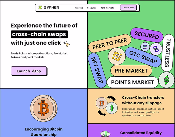 Crypto Landing Page Design