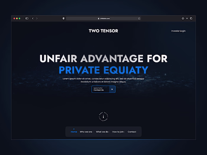 Two Tensor – Private Equity Website Design & Development