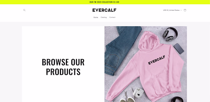 E-commerce Website for Clothing Brand