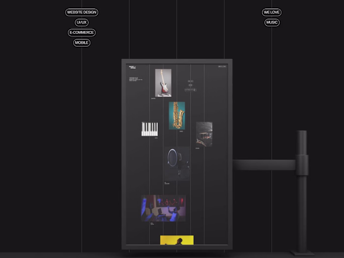 The MUSIC STORE Web Design Project