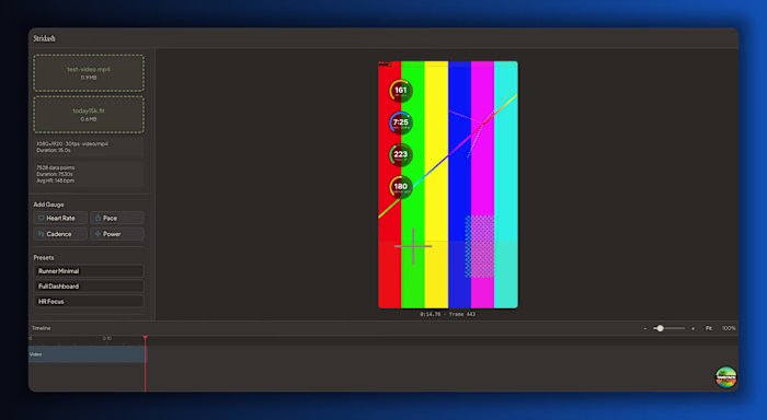 Stridash - Fitness Dashboard Application