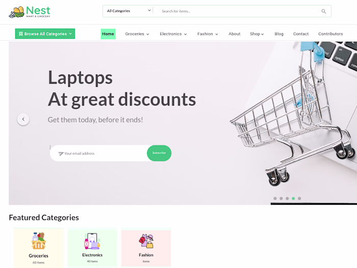 Full E commerce website