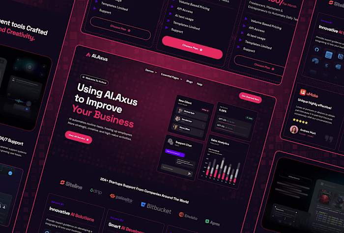 Ai.Axus – Website Design & Framer Development