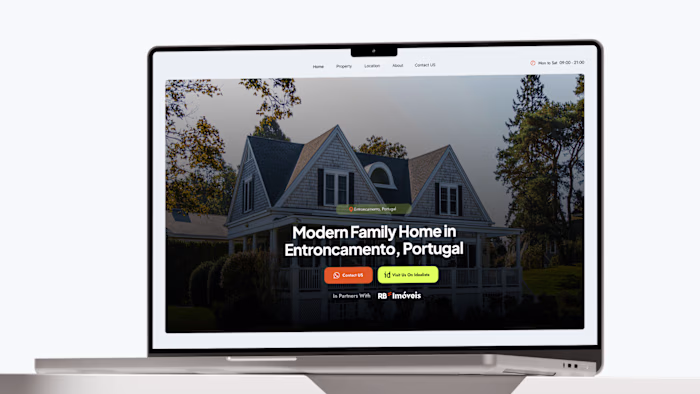 Josh House Real Estate Broker Website Landing Page Design
