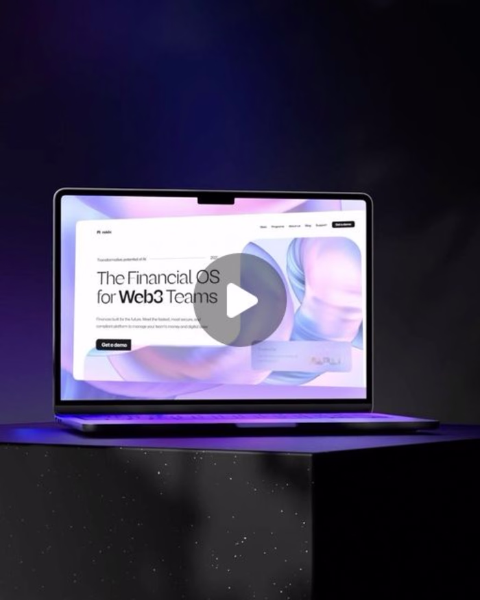 Web3 Finance: 3d Landing Page