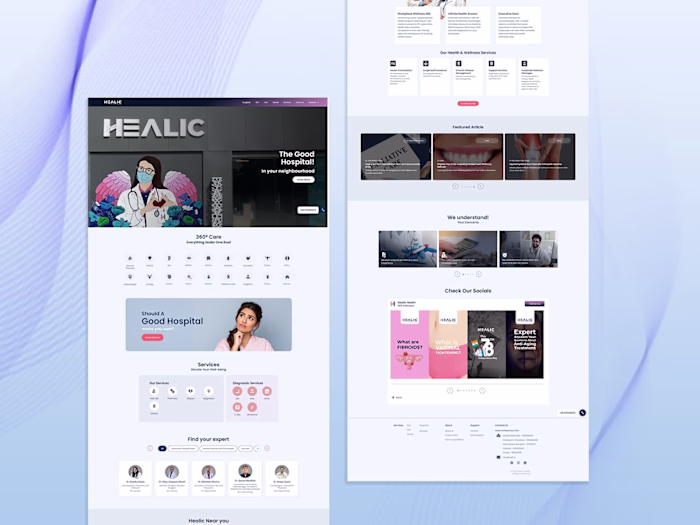 Website design for Healthcare Clinic