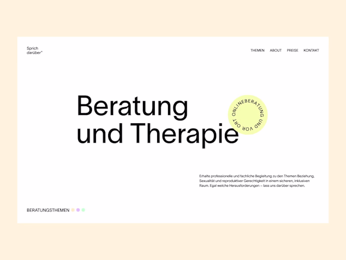 Sprich darüber* – Counseling and Therapy