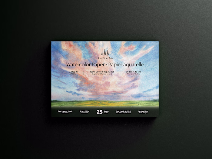 Watercolor Sketchbook Design - Blue Pine Arts