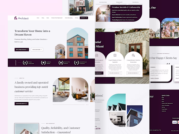 Website Redesign – Roofing & Home Exterior Service